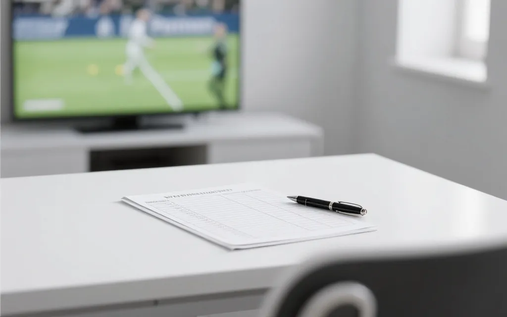 简单表格记录世界杯预测与复盘，干净清晰的学习氛围